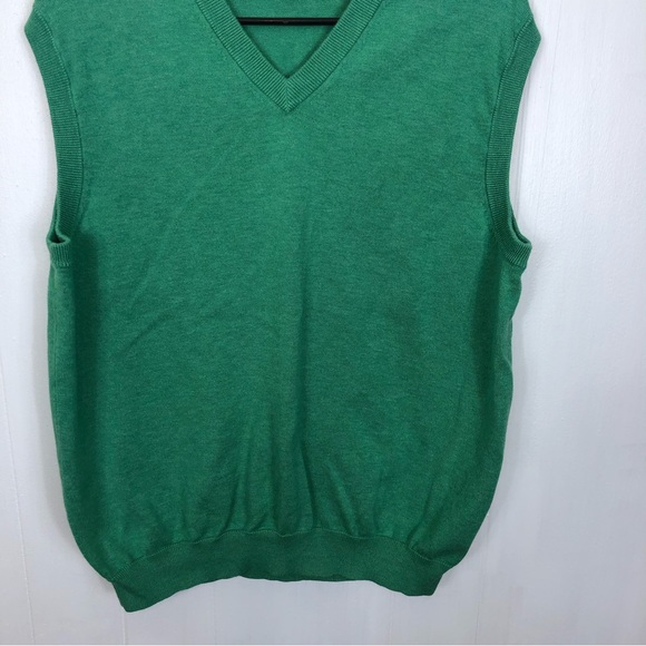 Brooks Brothers Supima Cotton Knit V-Neck Sweater Vest Sz L - Picture 3 of 7